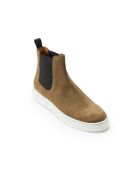 Chelsea boots en cuir Romain beiges