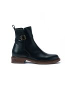 Schwarze Jodhpur-Stiefel Justine aus Leder