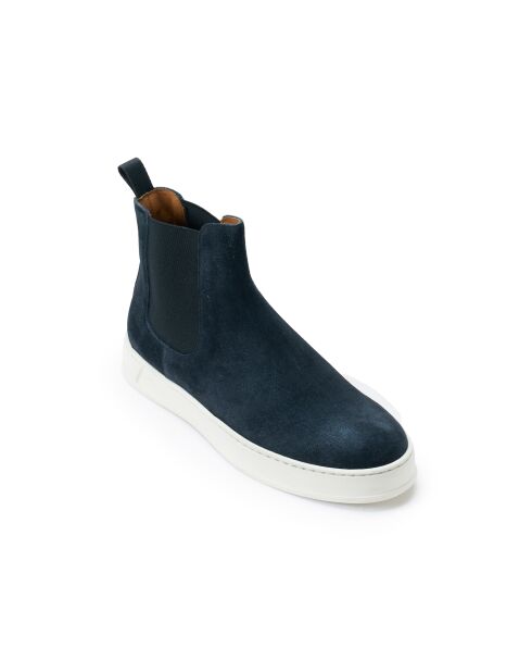 Chelsea boots en cuir Sandrine marines