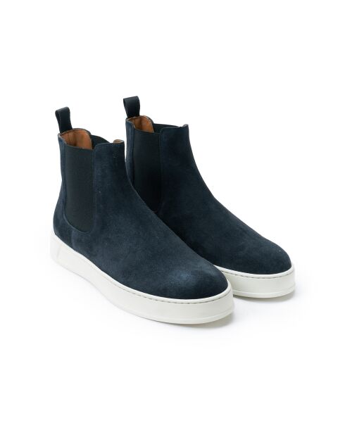 Chelsea boots en cuir Sandrine marines