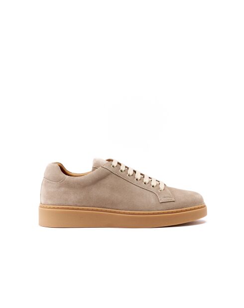 Baskets classiques en cuir Fanny taupe