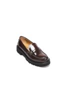 Mocassini Zélie in pelle bordeaux