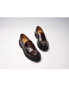 Mocassini Zélie in pelle bordeaux