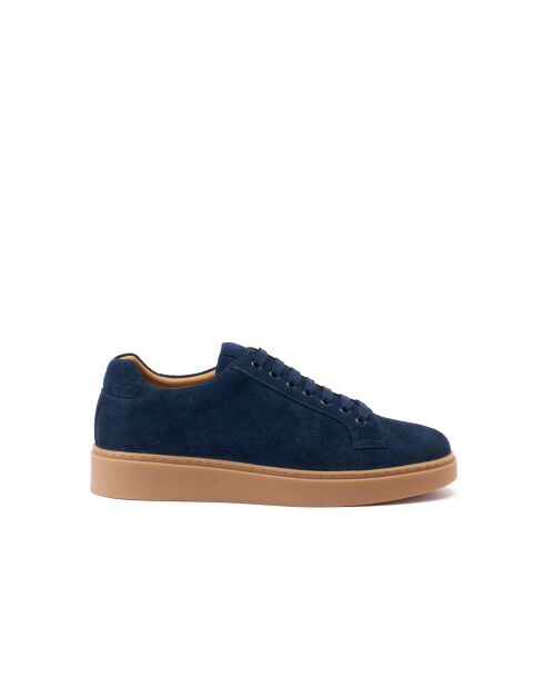 Sneakers Gaspard classiche in pelle blu navy