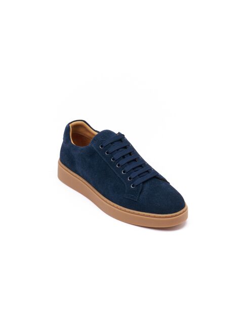 Sneakers Gaspard classiche in pelle blu navy