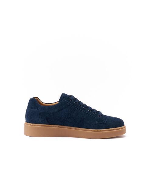Sneakers Gaspard classiche in pelle blu navy