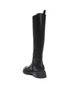 Bottes hautes en cuir Blandine noires