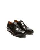 Richelieus en cuir droit Omar noirs