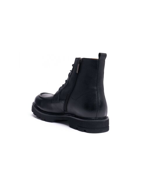 Bottines derby en cuir Delphine noires