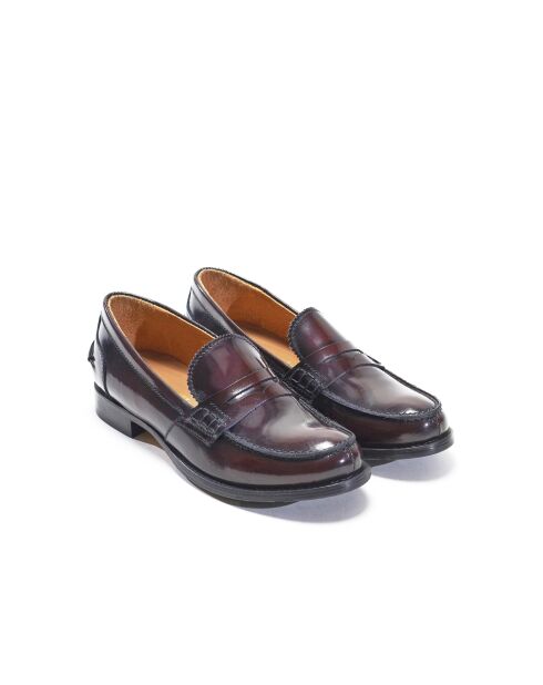 Mocassini Ulrich in pelle bordeaux