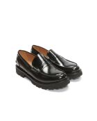 Schwarze Mokassins aus Leder von Xavier Penny