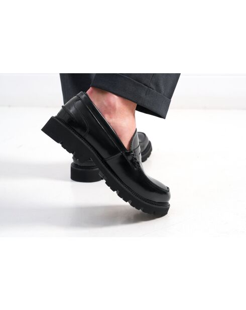 Mocasines de piel negros de Xavier Penny