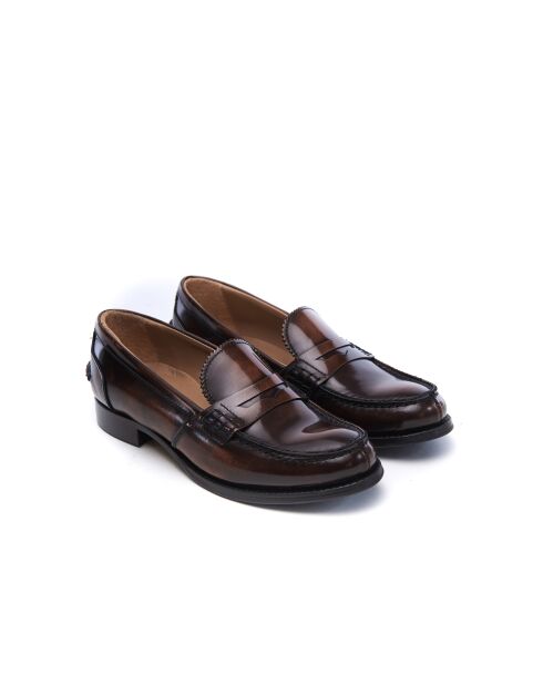 Mocasines Clara de piel marrón