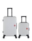 Juego de 2 maletas de fin de semana y maleta de cabina SPIEZ XXS en gris