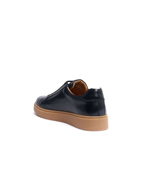 Baskets classiques en cuir Antoine noires