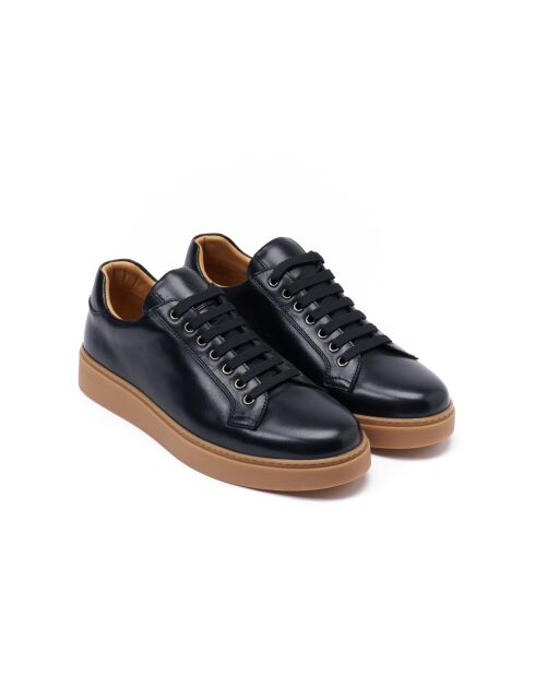 Baskets classiques en cuir Antoine noires