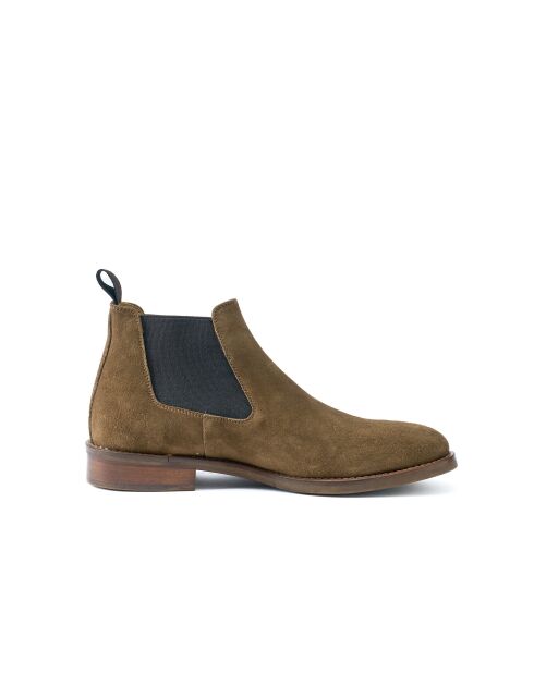 Ivan Chelsea-Stiefel aus Leder in Taupe