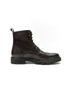 Bottes derby en cuir Guillaume marron foncé