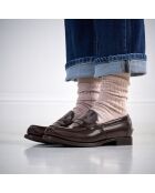 Bruine leren instappers Clara