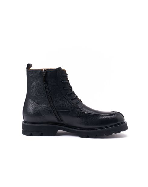 Bottines derby en cuir Delphine noires