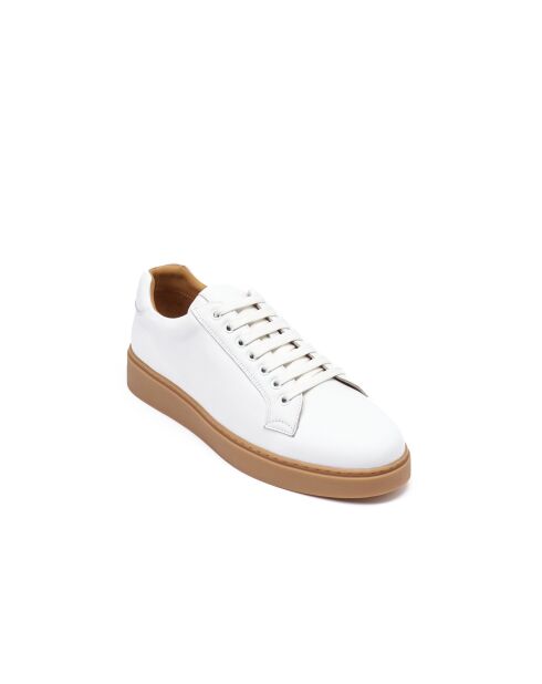 Baskets classiques en cuir Baptiste blanches