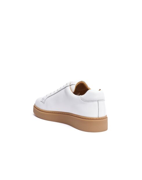 Baskets classiques en cuir Baptiste blanches