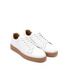 Baskets classiques en cuir Baptiste blanches