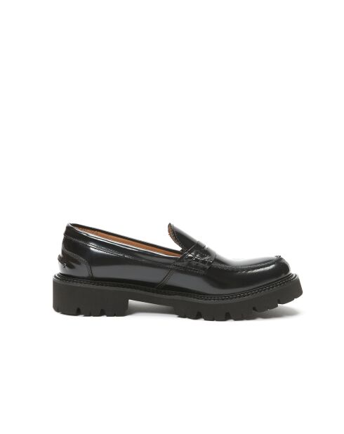 Mocasines Penny de piel negra Violaine
