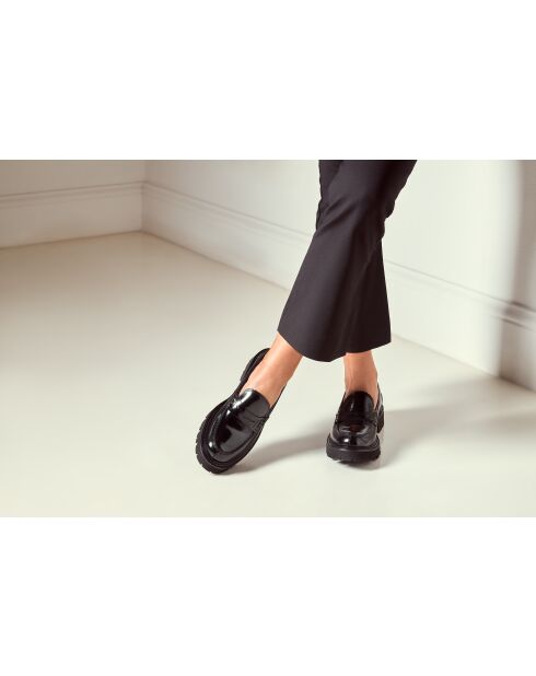 Penny loafers van zwart leer Violaine