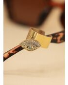 Bague large Minya doré