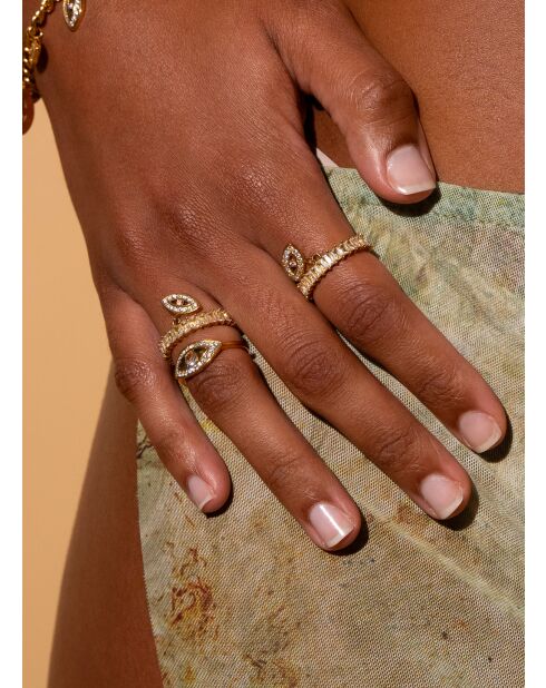 Gele fijne ring van zirkoniumoxide Osiris