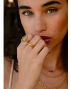 Bague large Alula doré