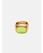 Bague large Columba Nacre Verte