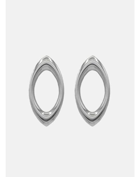 Boucles d'oreilles pendantes Lezat Tall argenté , Clip