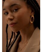 Boucles d'oreilles pendantes Lezat Tall argenté , Clip