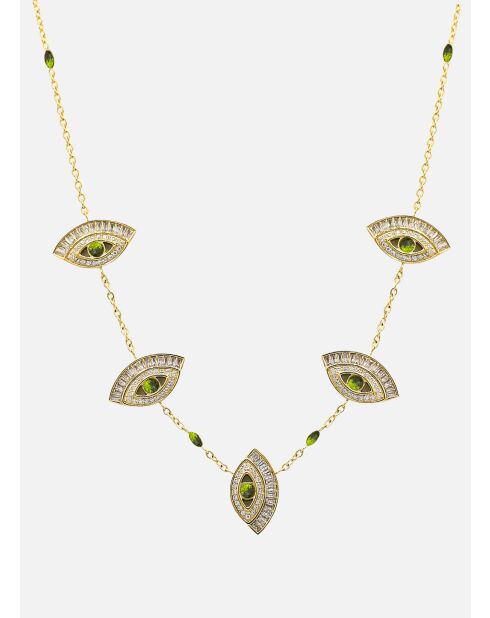 Cleopatra grüne Zirkonoxid-Halskette