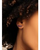 Isabella Purple Zirkoniumoxid-Ohrringe