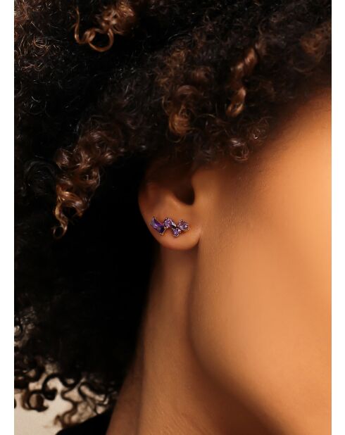 Isabella Purple Zirkoniumoxid-Ohrringe