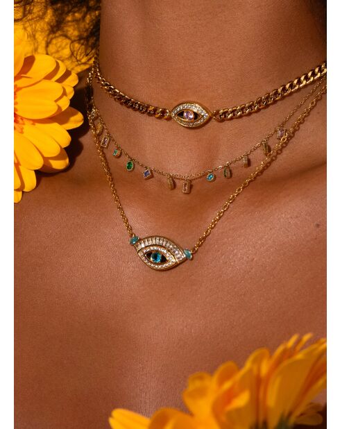 Alexandria Blue Zirkoniumoxid-Halskette