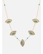 Cleopatra ketting met blauwe zirkoniumoxide