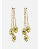 Pendientes LuxDoreoxide con circonio verde