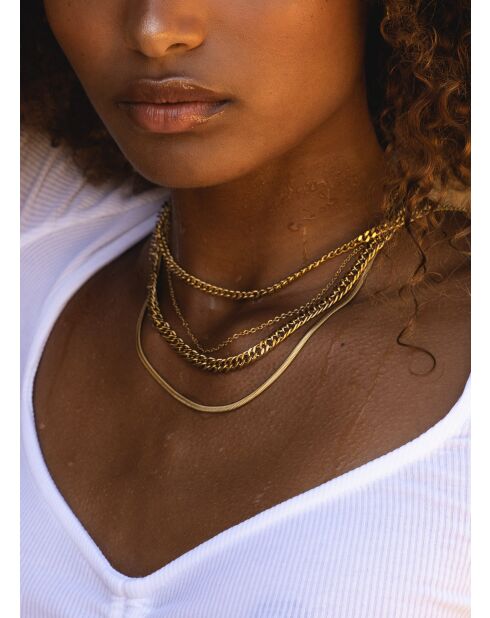 Collier chaîne Sigma argenté