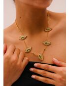 Cleopatra gele ketting met zirkoniumoxide