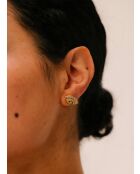 Anubis gele zirkoniumoxide oorbellen