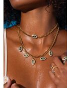 Groene halsketting met zirkoniumoxide Aswan-ketting