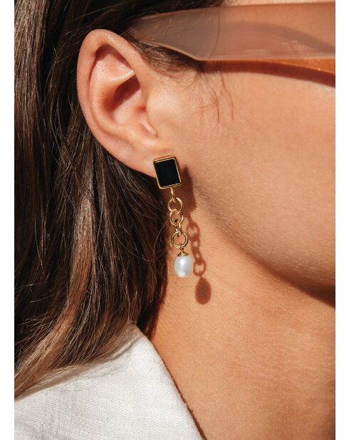 Boucles d'oreilles Octobre 2021 argenté , Pin