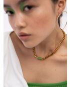 Columba Halskette aus grünem Perlmutt