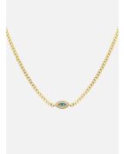 Neith blauwe ketting met zirkoniumoxide