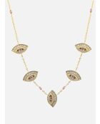 Cleopatra roze ketting met zirkoniumoxide