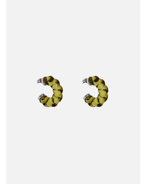 Boucles d'oreilles Juin 2022 argenté , Pin